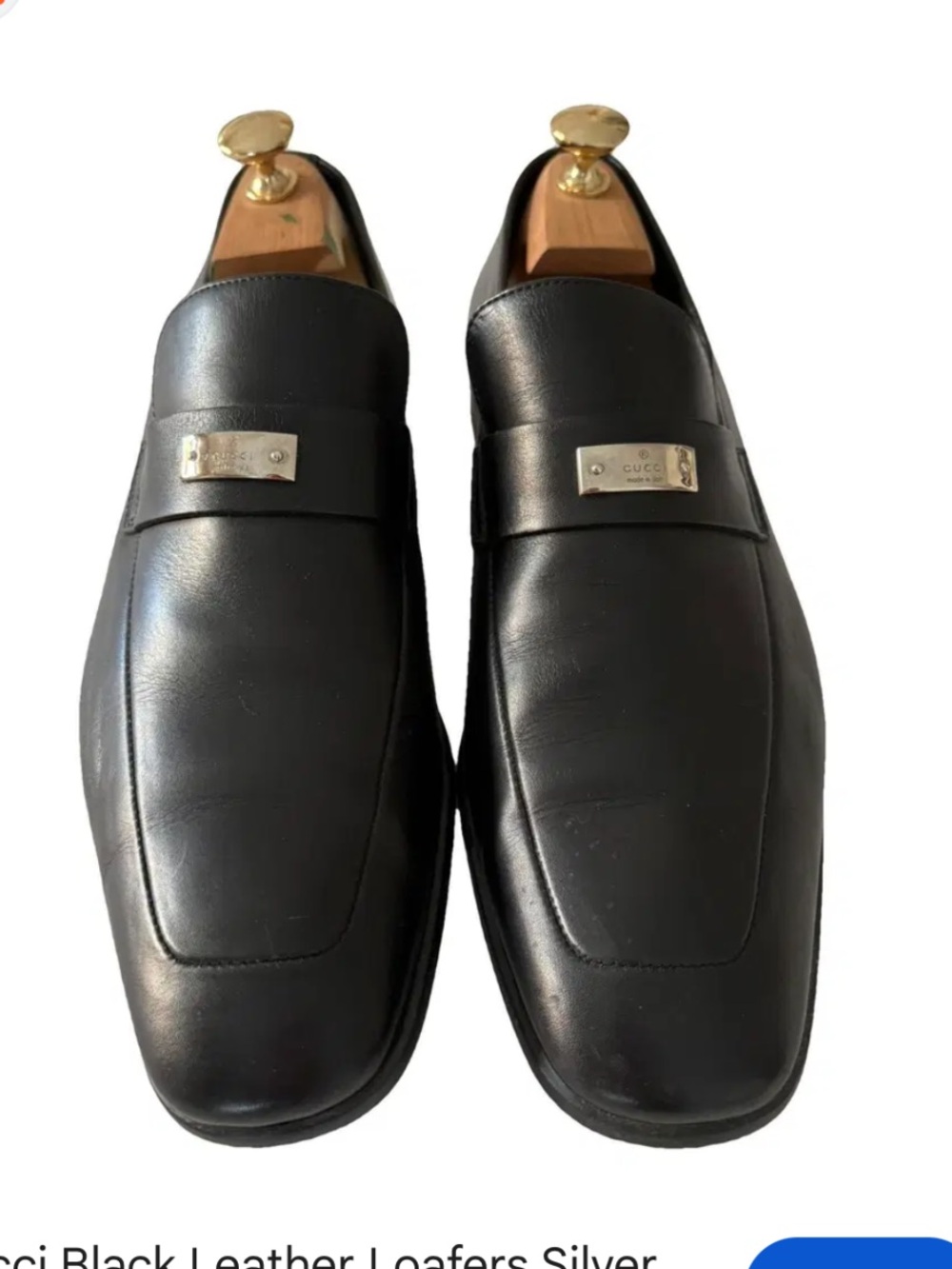 Gucci 11 Black Leather Slip-On Men’s Dress Loafers